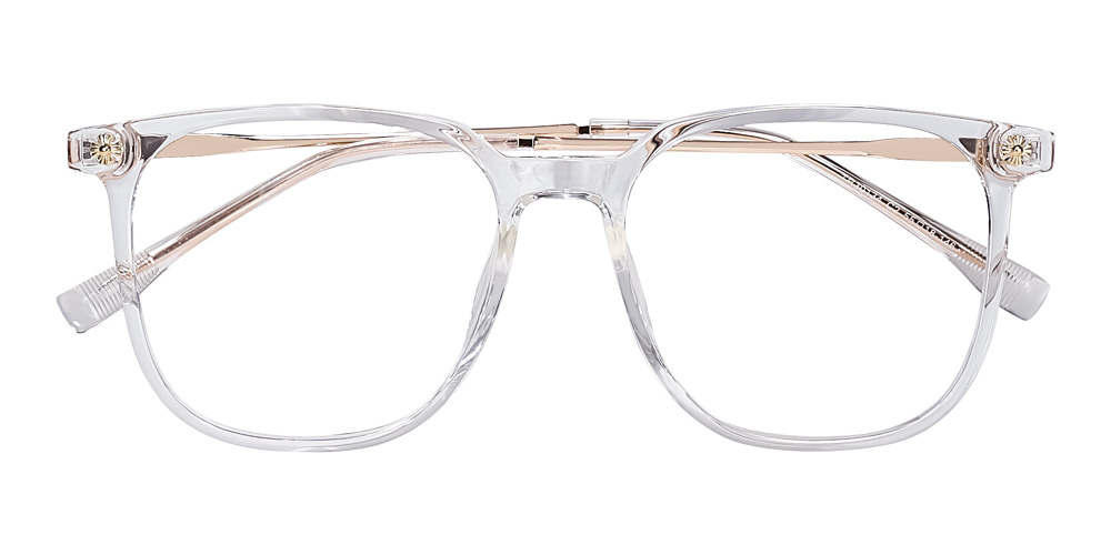 Charlie mixed material trendy rectangle glasses for women and men