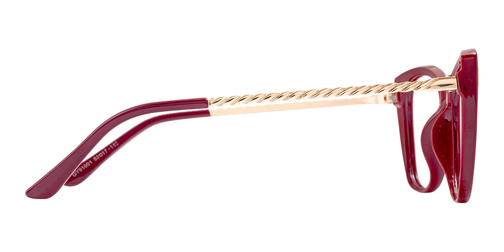 Edith mixed material classical cateye glasses for women