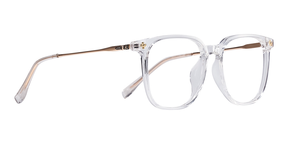 Charlie mixed material trendy rectangle glasses for women and men
